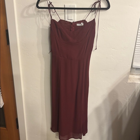 Reformation Juliette Dress Chianti Size 0 - Picture 4 of 10
